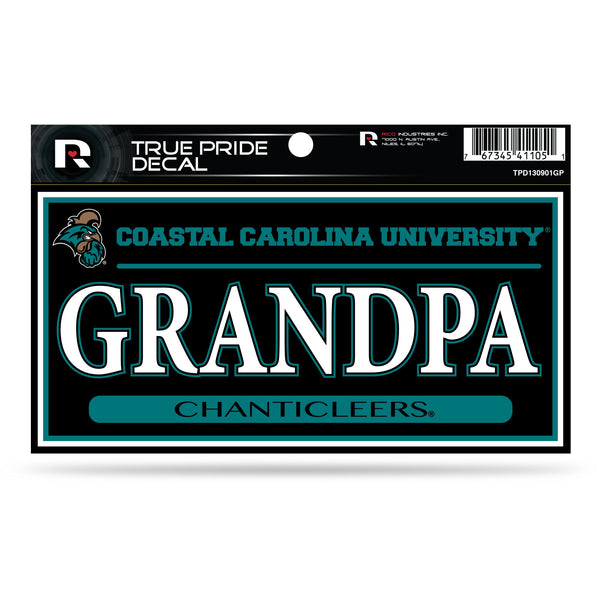 Wholesale Coastal Carolina 3" X 6" True Pride Decal - Grandpa