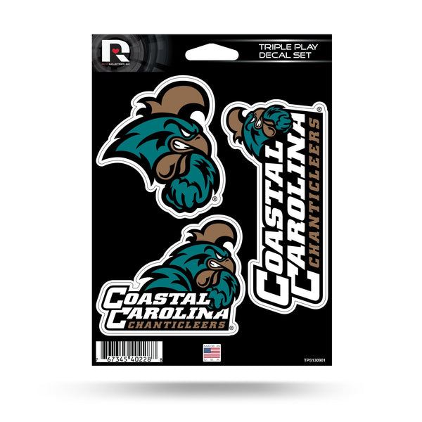 Wholesale Coastal Carolina Triple Play Sticker