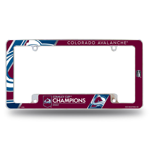 Wholesale Colorado Avalanche 2022 Stanley Cup Champions All Over Chrome Frame