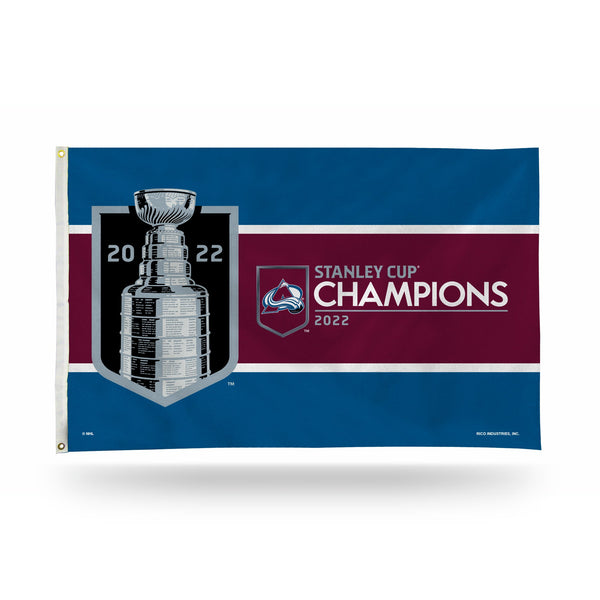 Wholesale Colorado Avalanche 2022 Stanley Cup Champions Banner Flag (Domestic)