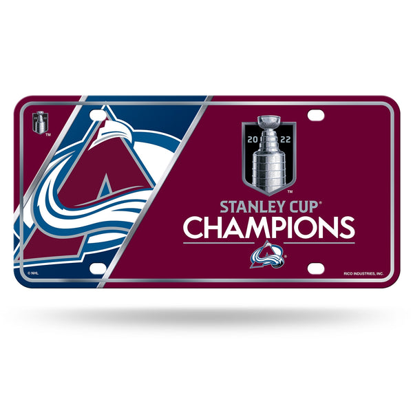 Wholesale Colorado Avalanche 2022 Stanley Cup Champions Metal Auto Tag