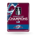 Wholesale Colorado Avalanche 2022 Stanley Cup Champions Metal Parking Sign