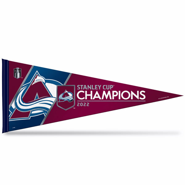Wholesale Colorado Avalanche 2022 Stanley Cup Champions Soft Felt 12X30 Pennant (Carded)