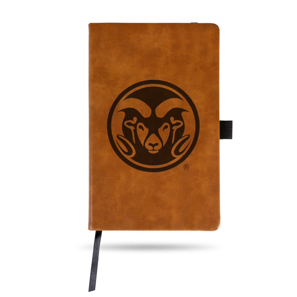Wholesale Colorado State Laser Engraved Brown Notepad With Elastic Band - Generic