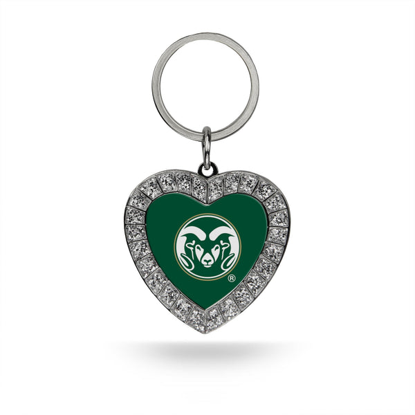 Wholesale Colorado State Rhinestone Heart Keychain