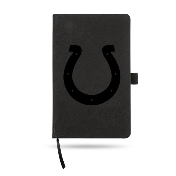 Wholesale Colts Laser Engraved Black Notepad With Elastic Band - Generic