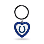 Wholesale Colts Royal Rhinestone Heart Keychain