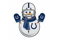 Wholesale Colts Snowman Shape Cut Pennant