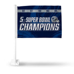 Wholesale Cowboys 5 Time Super Bowl Champs Car Flag