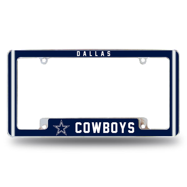 Wholesale Cowboys Alternate Design All Over Chrome Frame - Bottom Oriented