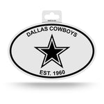 Wholesale Cowboys Black And White Oval Sticker