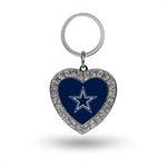 Wholesale Cowboys Rhinestone Heart Keychain