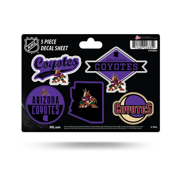 Wholesale Coyotes 5-Pc Sticker Sheet