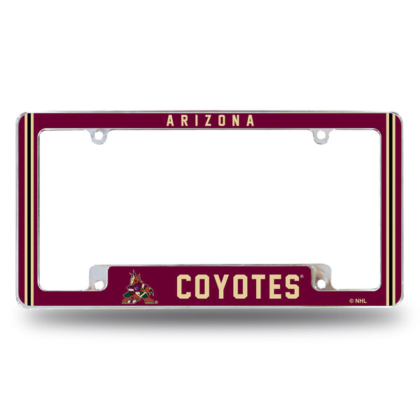 Wholesale Coyotes Alternate Design All Over Chrome Frame - Bottom Oriented