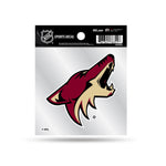 Wholesale Coyotes Clear Backer Decal W/ Primary Logo (4"X4")
