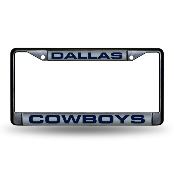 Wholesale Dallas Cowboys Black Laser Chrome 12 x 6 License Plate Frame
