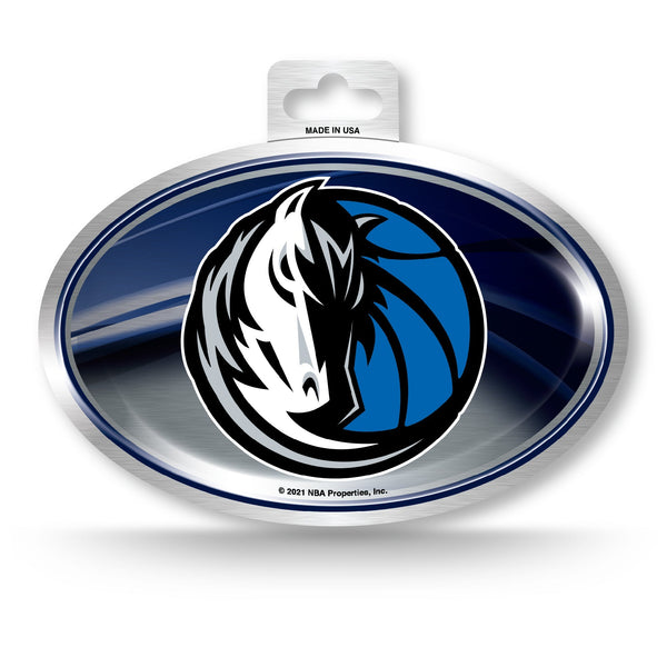 Wholesale Dallas Mavericks Metallic Oval Sticker