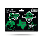 Wholesale Dallas Stars Five Piece Sticker Sheet