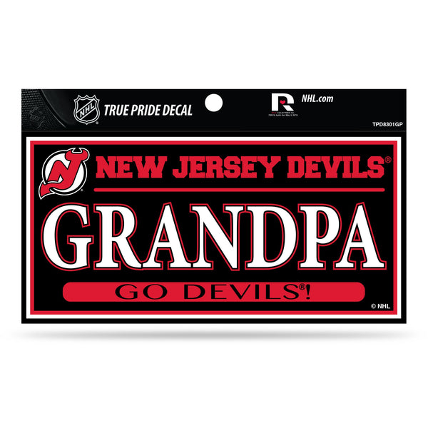Wholesale Devils 3" X 6" True Pride Decal - Grandpa