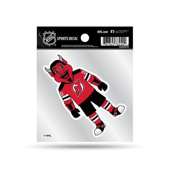 Wholesale Devils Clear Backer Decal W/ Mascot Logo (4"X4")