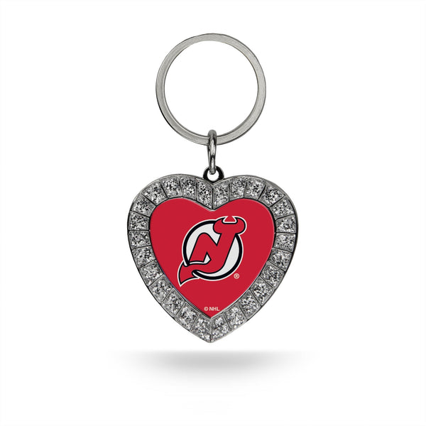Wholesale Devils Rhinestone Heart Keychain