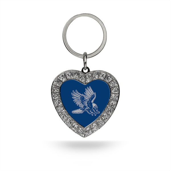 Wholesale Dickinson State Rhinestone Heart Keychain