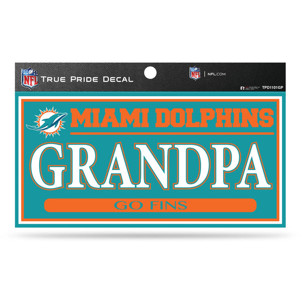 Wholesale Dolphins 3" X 6" True Pride Decal - Grandpa