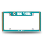 Wholesale Dolphins Alternate Design All Over Chrome Frame - Top Oriented