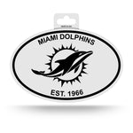 Wholesale Dolphins Black And White Oval Sticker