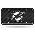 Wholesale Dolphins - Carbon Fiber Design - Metal Auto Tag
