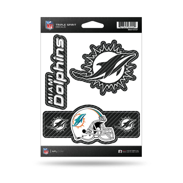 Wholesale Dolphins - Carbon Fiber Design - Triple Spirit Stickers