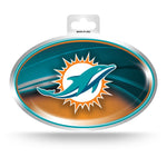 Wholesale Dolphins Metallic Oval Sticker