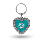 Wholesale Dolphins Rhinestone Heart Keychain