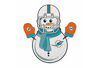 Wholesale Dolphins Snowman Shape Cut Pennant