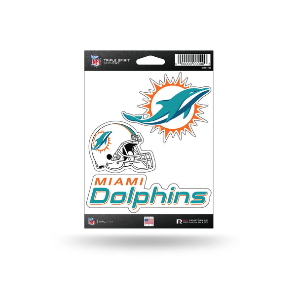 Wholesale Dolphins Triple Spirit Stickers