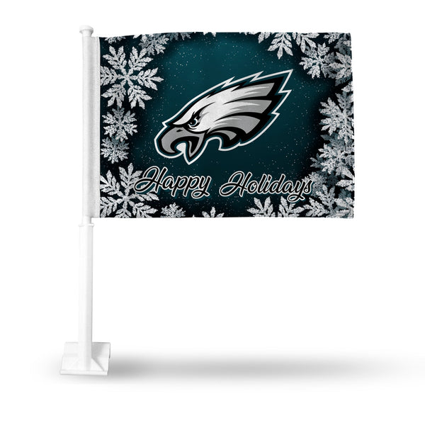 Wholesale Eagles Holiday Themed Car Flag