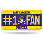 Wholesale East Carolina #1 Fan Metal Tag