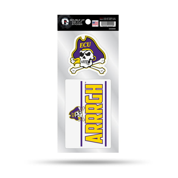 Wholesale East Carolina Double Up Die Cut Sticker