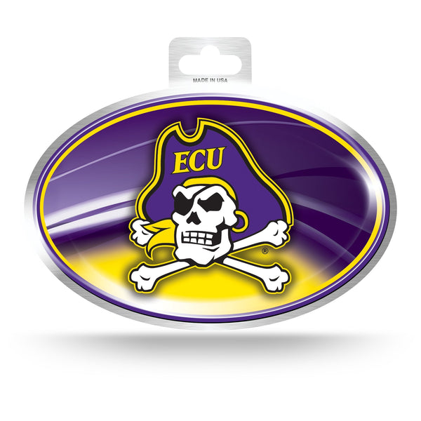 Wholesale East Carolina Metallic Oval Sticker