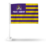 Wholesale East Carolina "Pirate Country" Car Flag