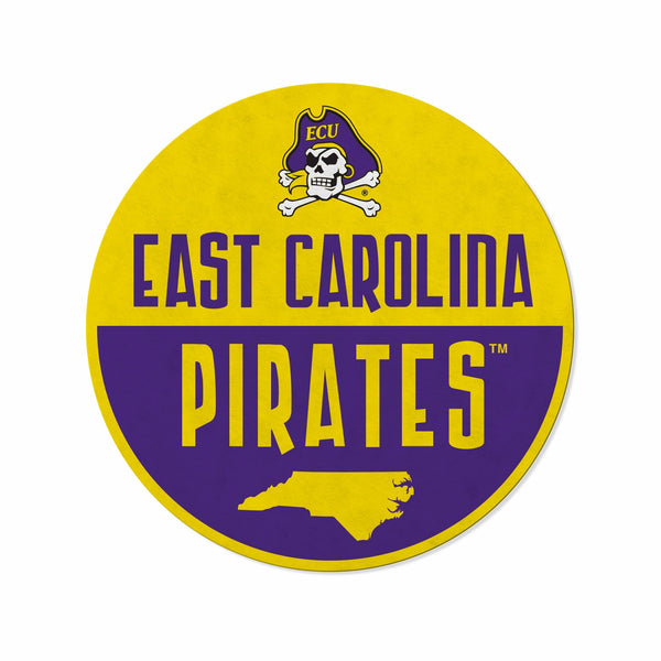 Wholesale East Carolina Shape Cut Logo With Header Card - Classic Design