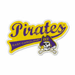 Wholesale East Carolina Shape Cut Logo With Header Card - Distressed Design