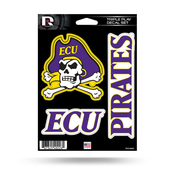 Wholesale East Carolina Triple Play Sticker