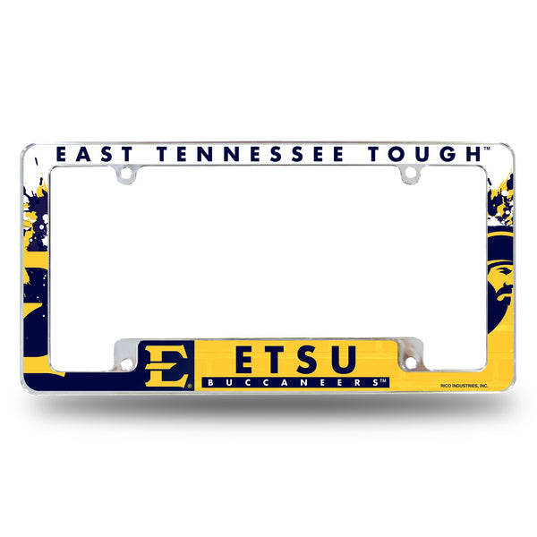 Wholesale East Tennessee State All Over Chrome Frame (Bottom Oriented)