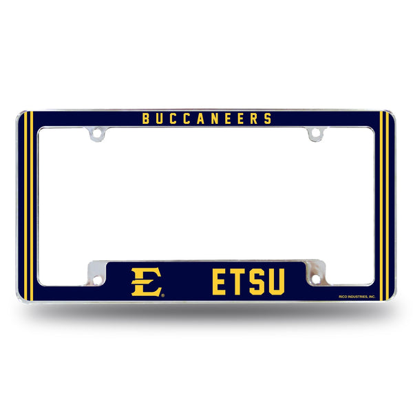 Wholesale East Tennessee State Alternate Design All Over Chrome Frame - Bottom Oriented