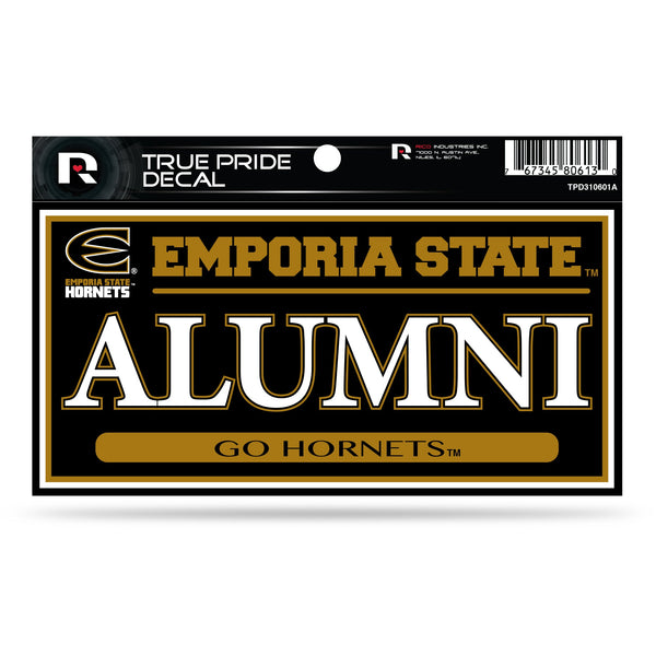 Wholesale Emporia State 3" X 6" True Pride Decal - Alumni