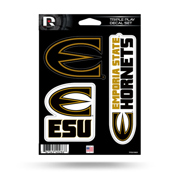 Wholesale Emporia State Triple Play Sticker