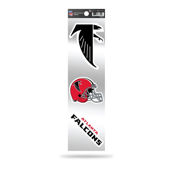 Wholesale Falcons 3-Pc Retro Spirit Decal Set