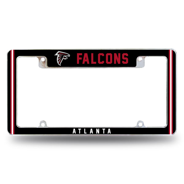 Wholesale Falcons Alternate Design All Over Chrome Frame - Top Oriented