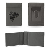 Wholesale Falcons Laser Engraved Gray Front Pocket Wallet